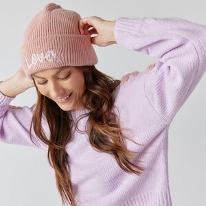 New with tags lover embroidered cuff beanie Valentine’s Day swiftie taylor swift